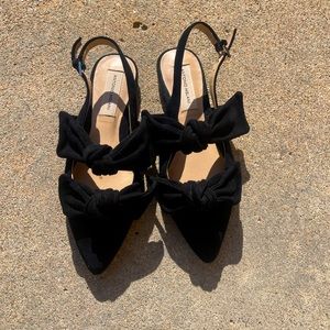 Antonio Melani Remalyn Double Bow Suede Flats Size 7.5